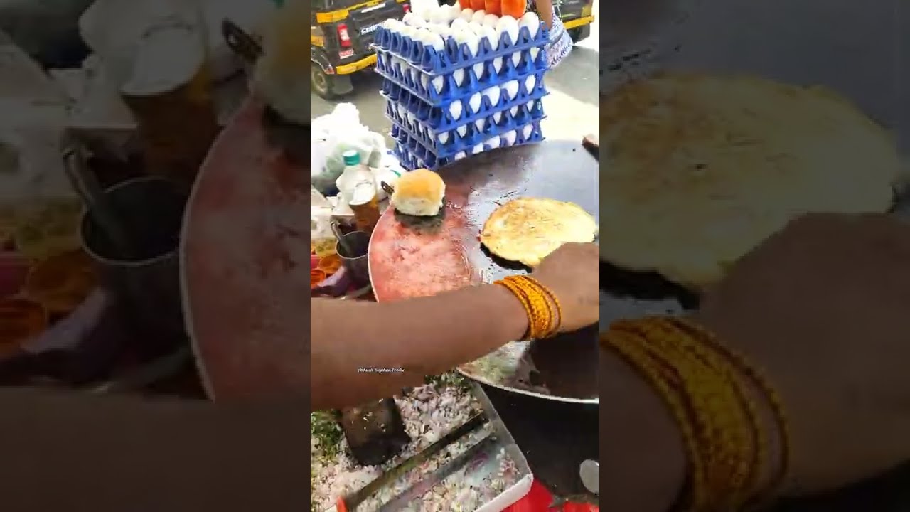 Omelette Pav Making 😱😱 | #shorts #trending #youtubeshorts