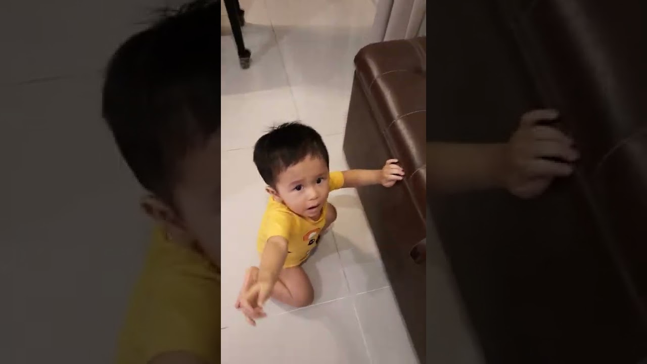 ภูมิ 1.3 ขวบ เล่นยางรัดผมก็สนุกได้ครับ