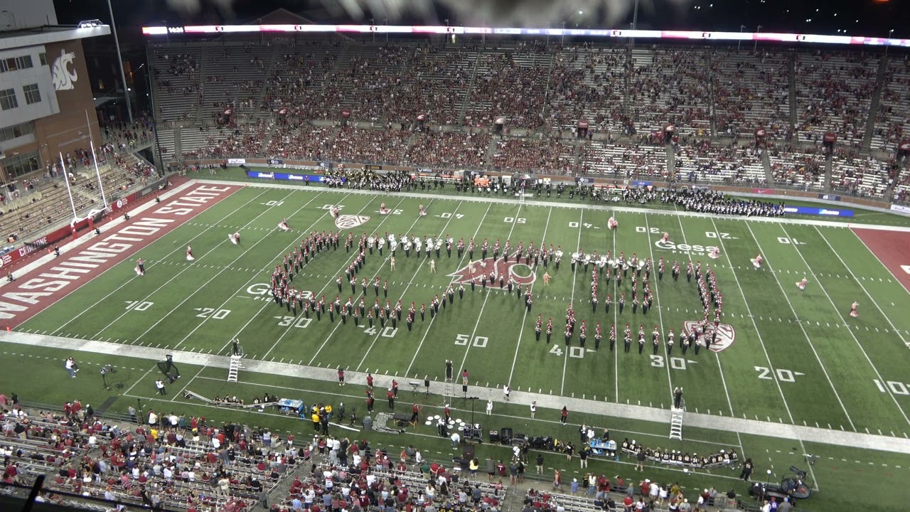 The 2025 Washington State Cougar Marching Band Halftime Show August 30th, 2025