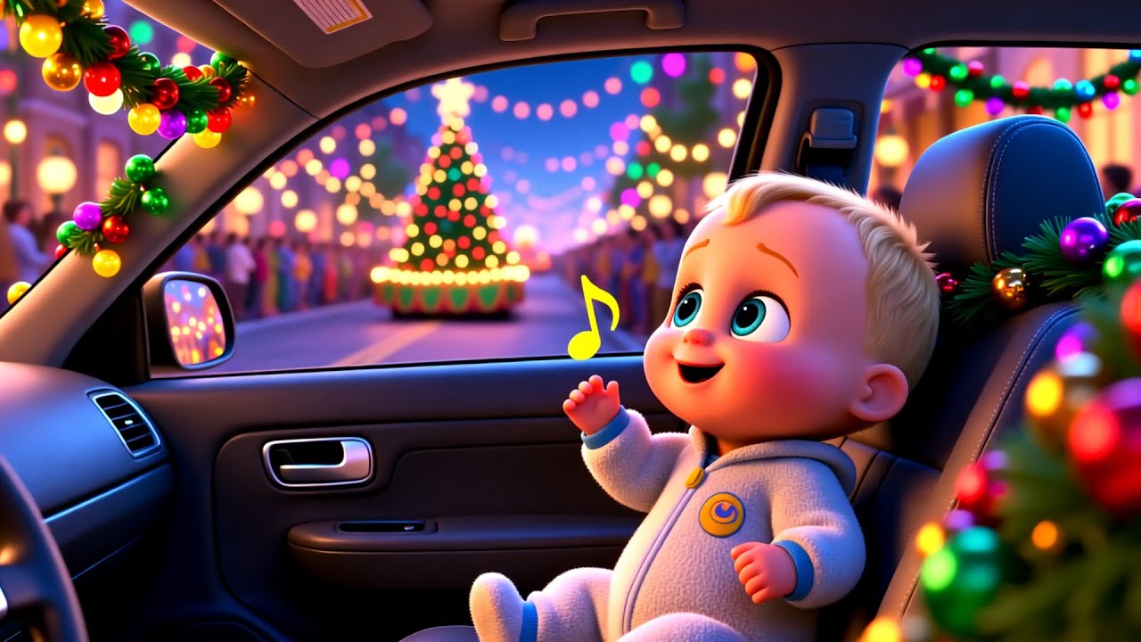 Xmas Car Parade w Baby 🎄🚗 | Fun Christmas Learning for Kids | Holiday Preschool Adventure