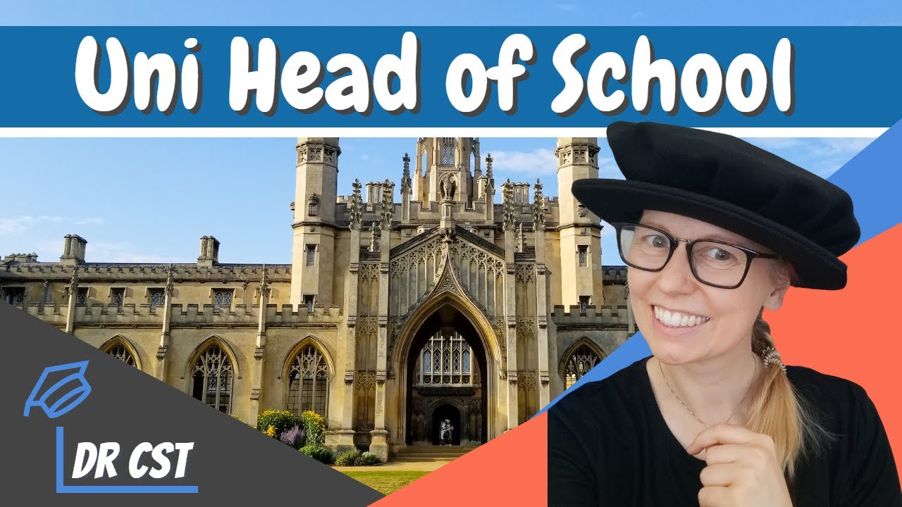 UNIVERSITY HEAD OF SCHOOL - Do you want to be one? What's the role, who does it? #universitycareers