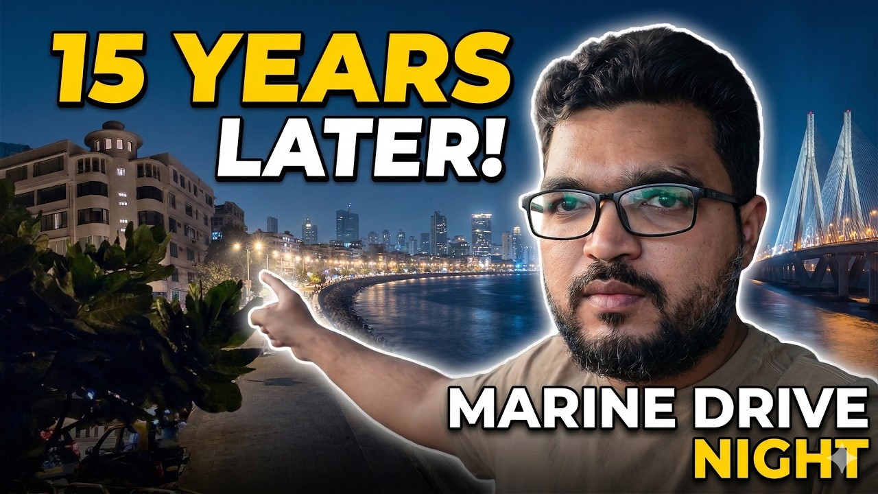 Unplanned Mumbai Night! Marine Drive After 15 Years | Atal Setu Drive