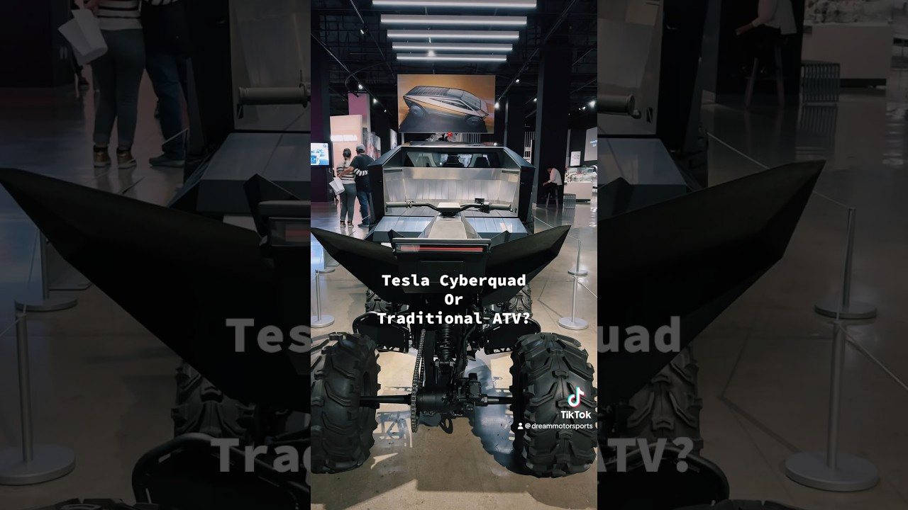 Tesla Cyberquad or traditional atv? #tesla #cyberquad #atv #carshorts