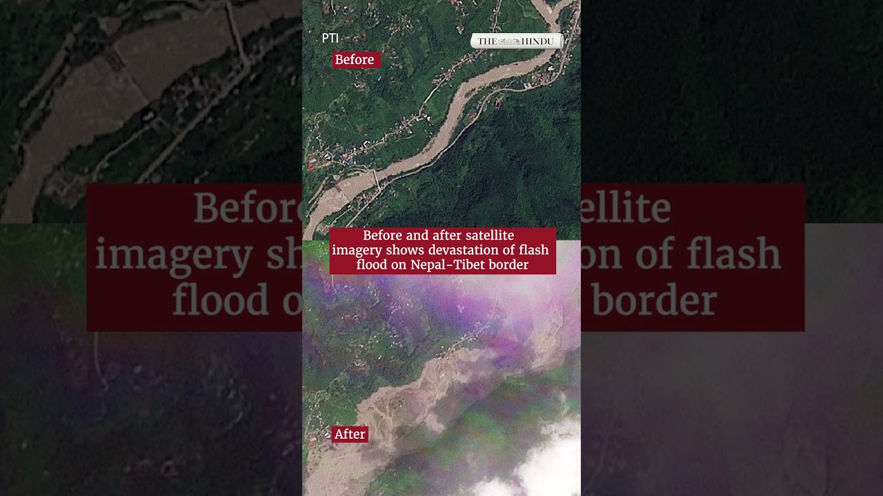 Before & after: Satellite images reveal Nepal flood devastation