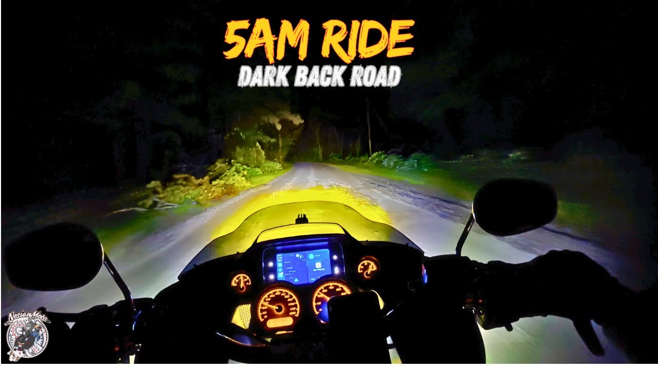 5AM Motorcycle Commute | Dark Back Road Ride with Pure Exhaust Sounds