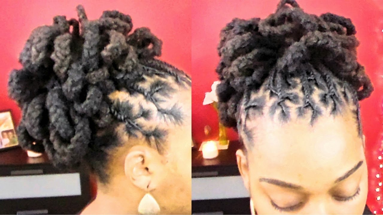 Loc Tutorial #8 | Braided Loc Petal Ponytail
