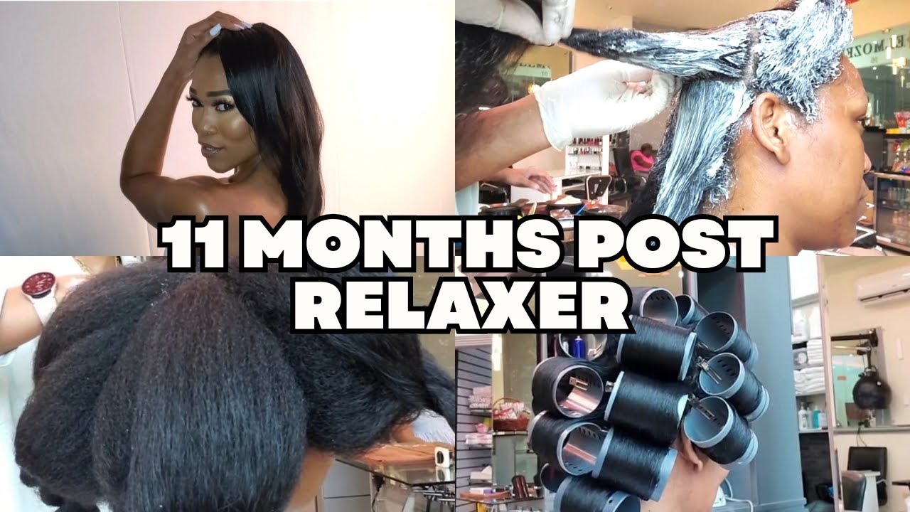 Natural to Relaxed hair finally relaxing my hair after 11 months stretch