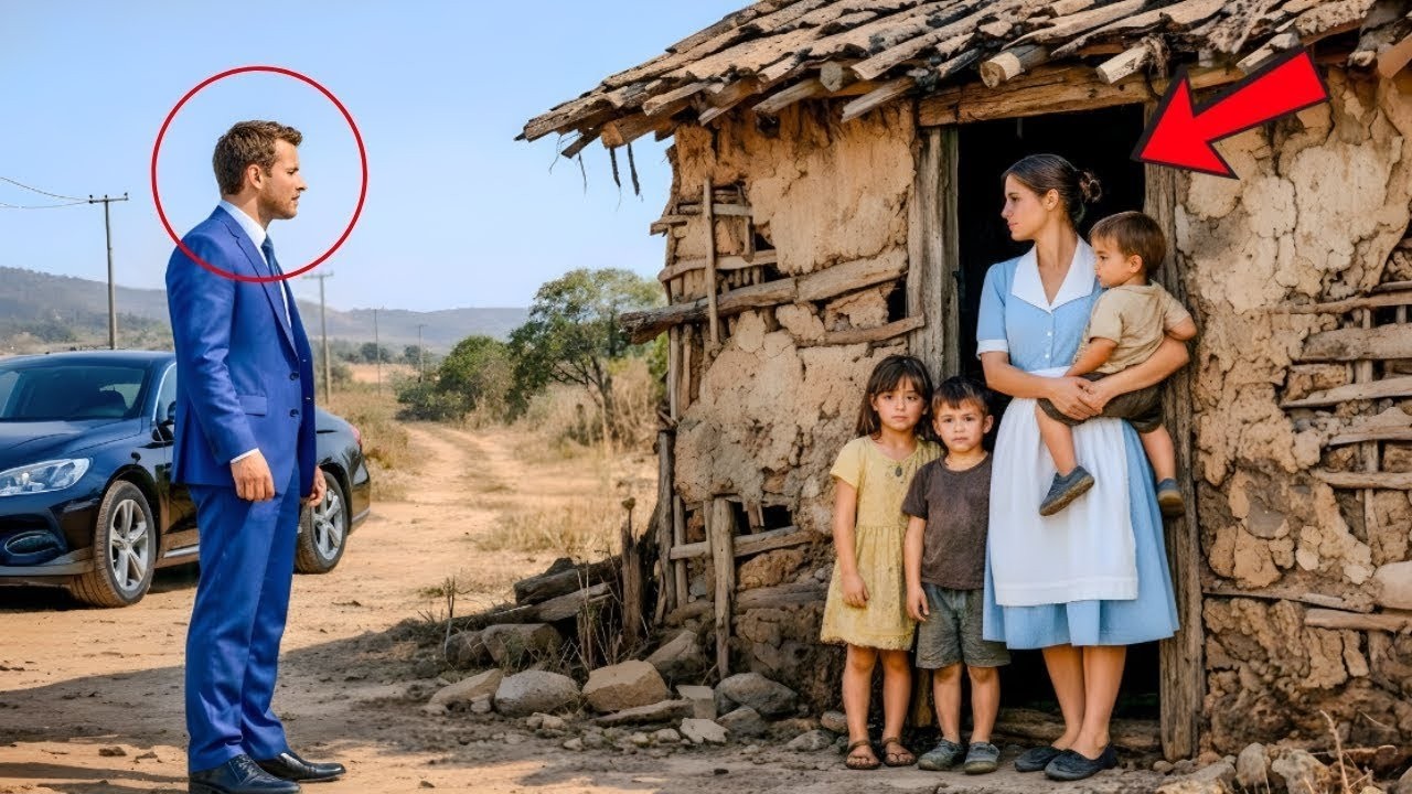 Millionaire follows the cleaning lady and sees her in an abandoned house with her children, who r...