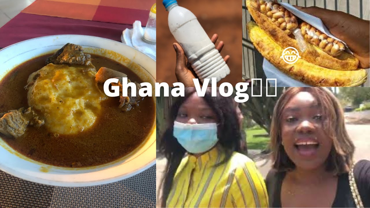 We went to eat a Ghanaian dish!🇬🇭 + a staple Nigerian snack in Ghana!! It’s called what?😂😂😂😂
