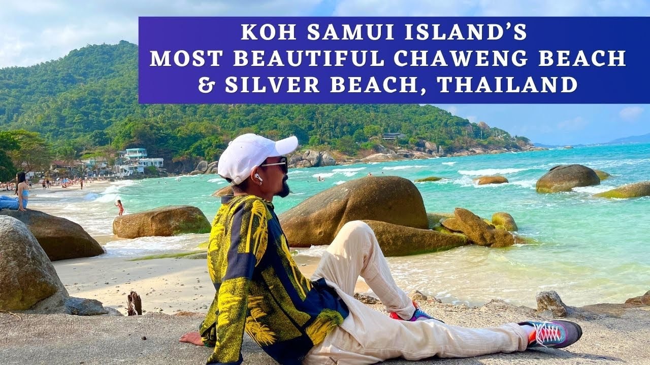 Visiting the beautiful Chaweng Beach and Silver Beach and View point of Koh Samui island, Thailand