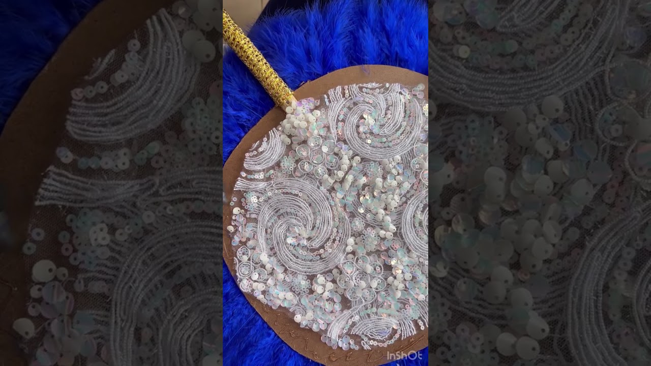 A detailed video on how to make the big feathers hand fan
