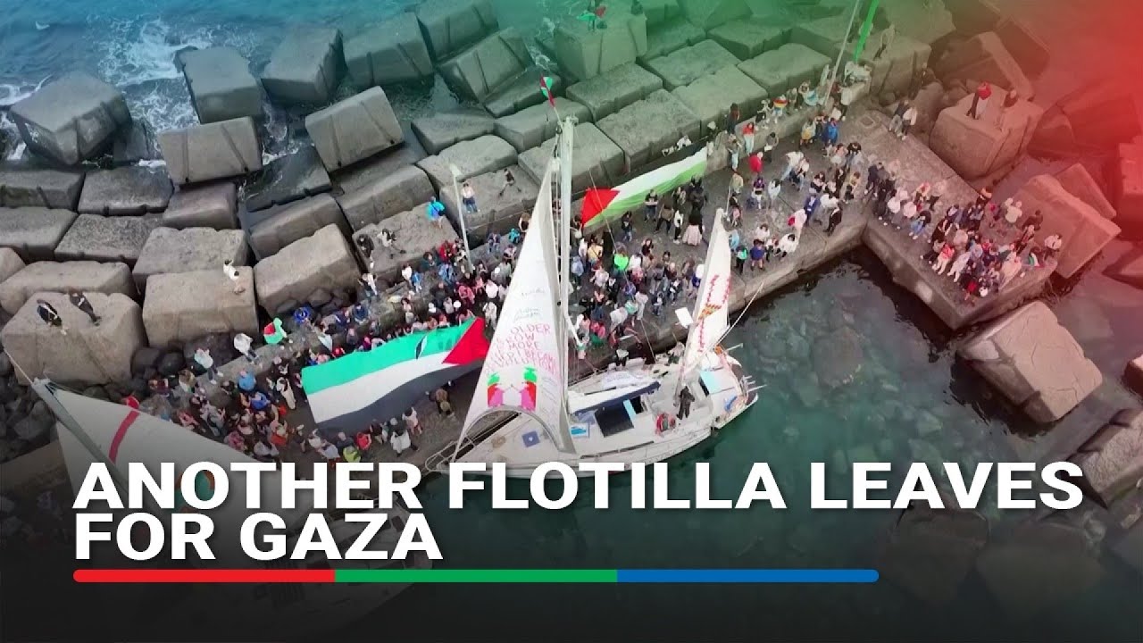 Aid flotilla ‘Thousand Madleens’ departs Sicily for Gaza after Sumud convoy attack | ABS-CBN News