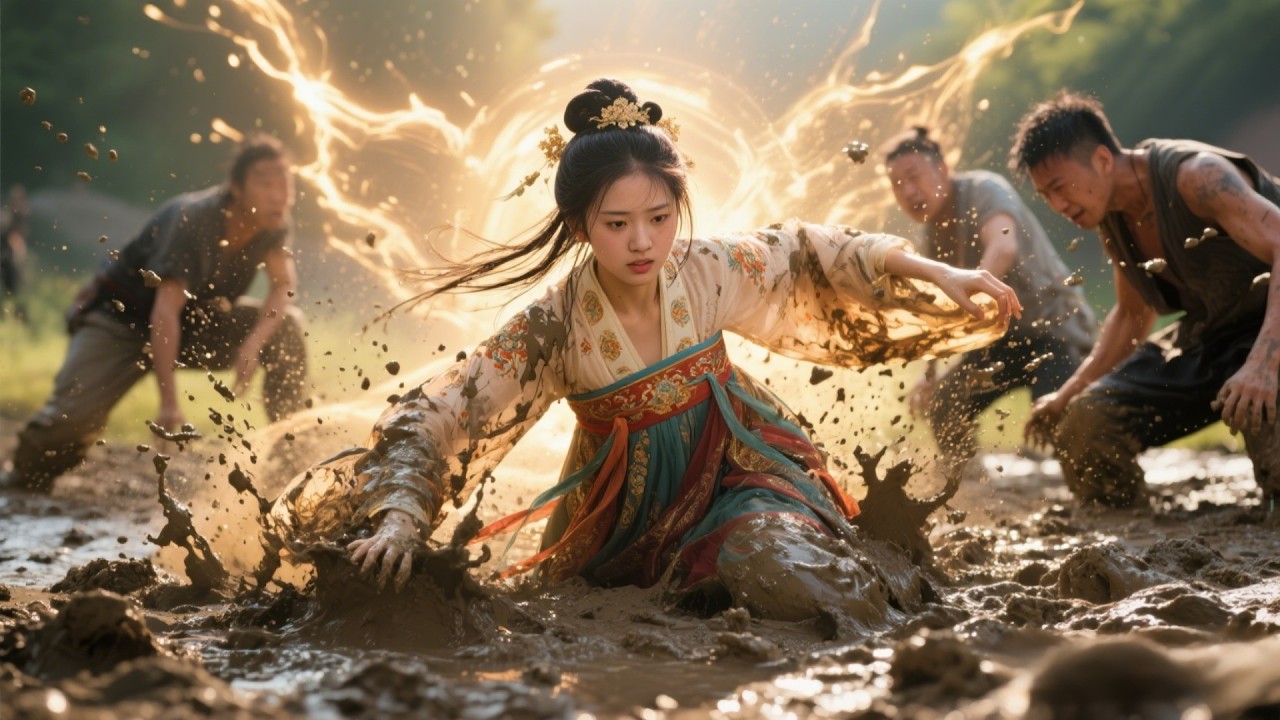 少女被混混按在泥巴裡羞辱，誰知下一秒覺醒神之力🌞 中国电视剧 #武侠 #玄幻 #功夫 #废材 #逆袭  #中国电视剧