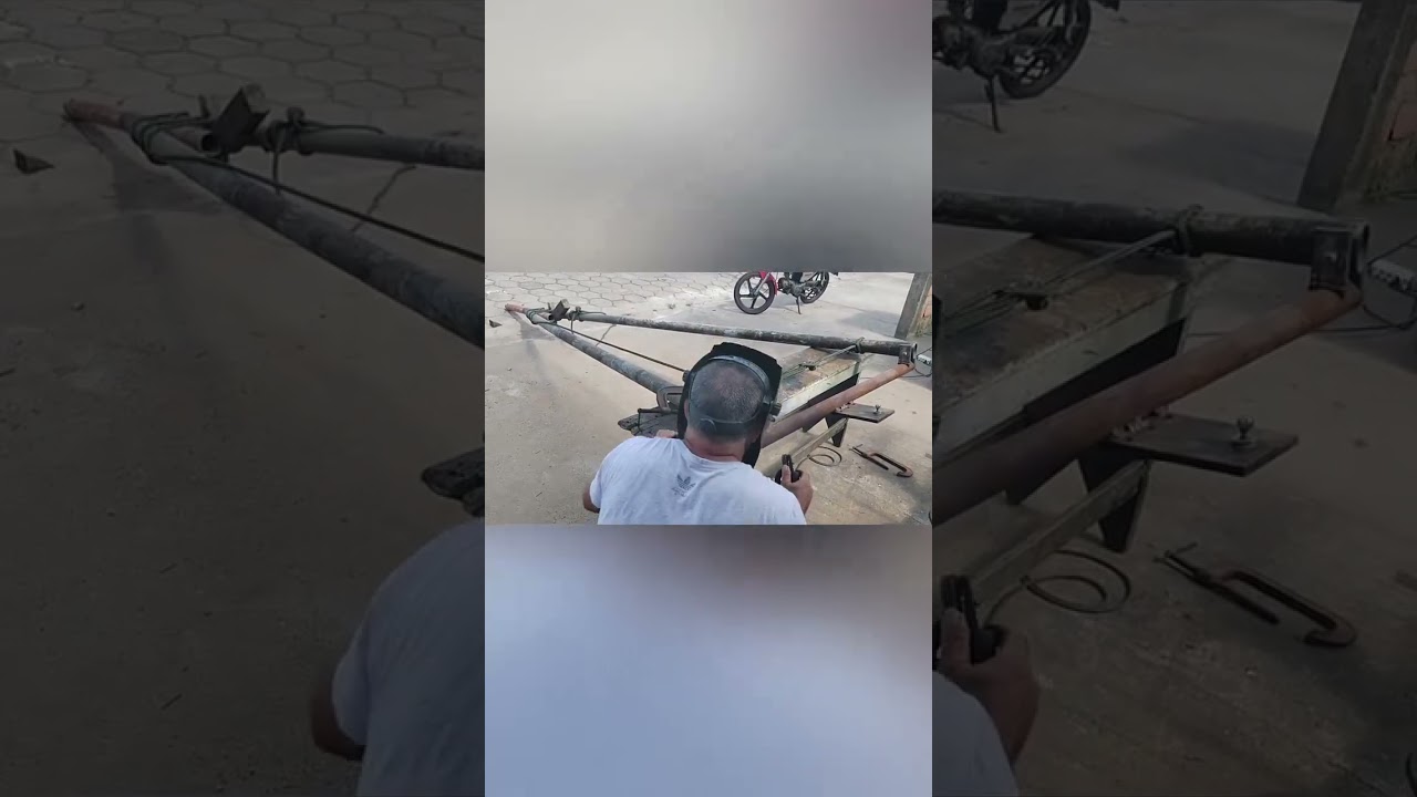 Fabricando sistema de direção para carreta de encalhe 