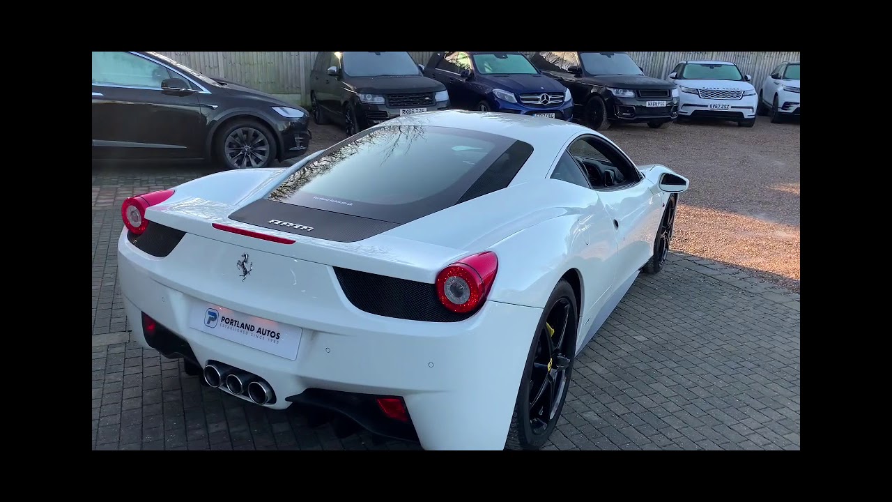 2012 FERRARI 458 ITALIA DCT FOR SALE IN BIANCO AVUS