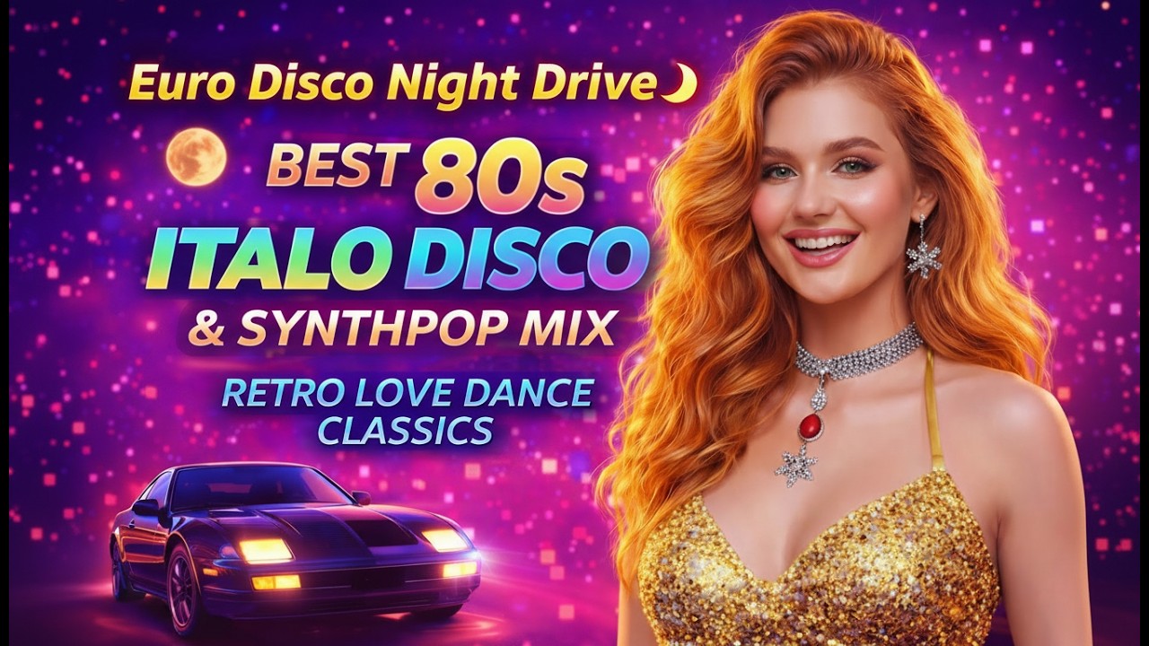 Euro Disco Night Drive 🌙 Best 80s Italo Disco & Synthpop Mix | Retro Love Dance Classics