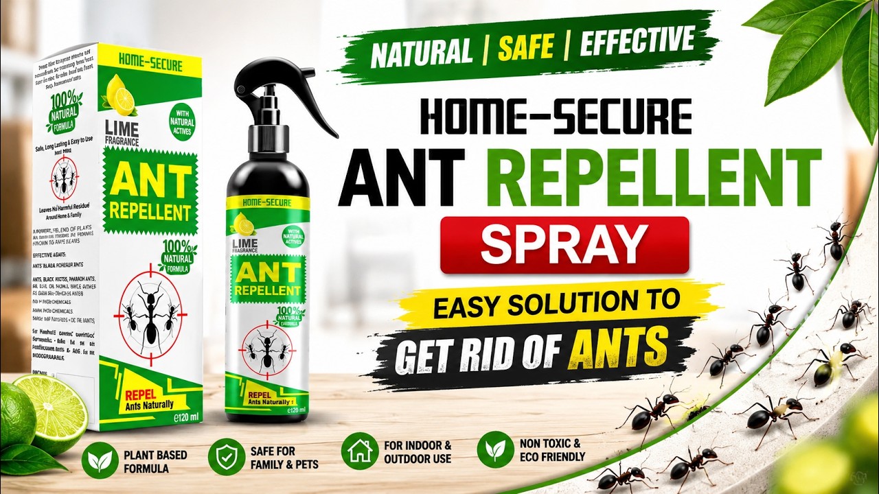 Home Secure Ant Repellent Spray | Easy Solution to Get Rid of Ants | Pest control 