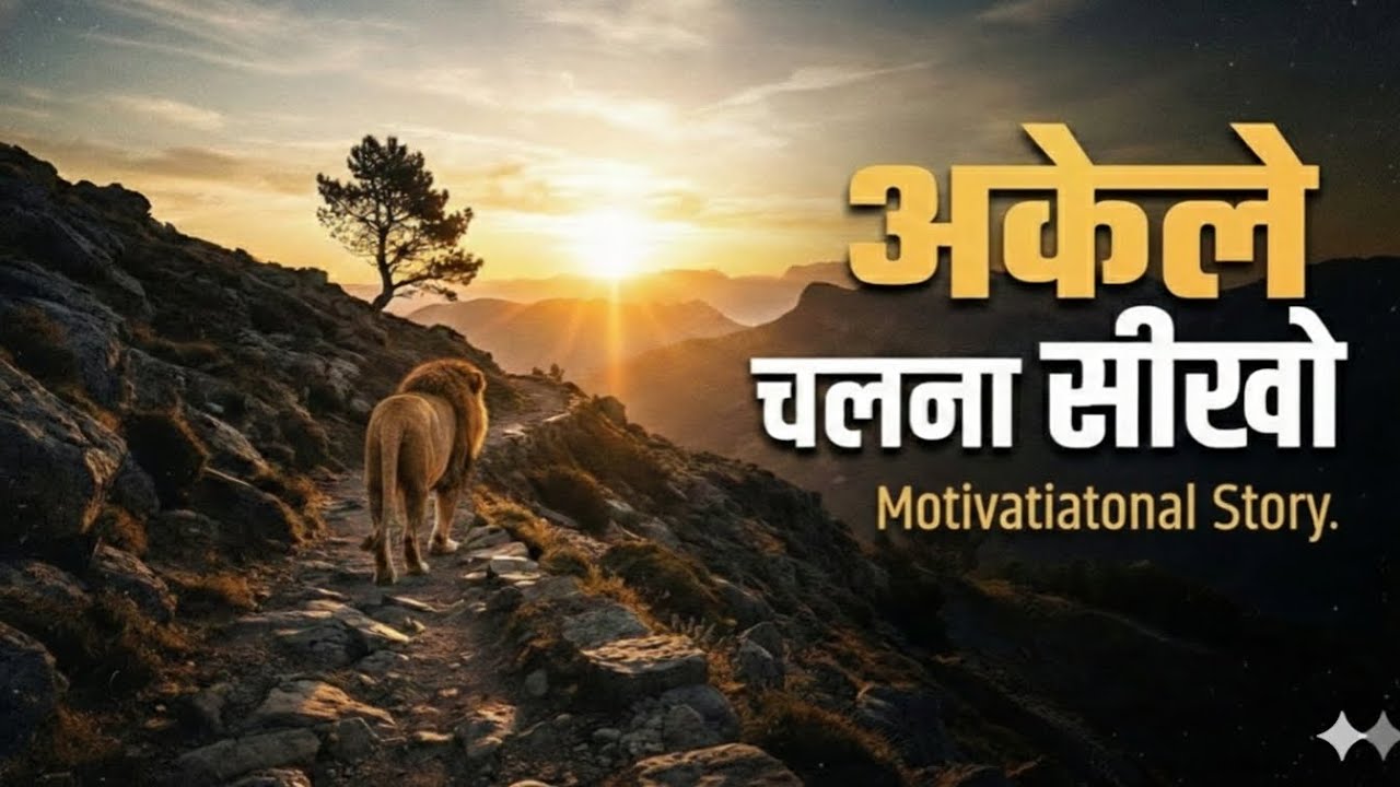 🦁 अकेले चलने का साहस रखो 🔥| शेर से सीखो जिंदगी का सबसे बड़ा सबक | Motivational Story in Hindi