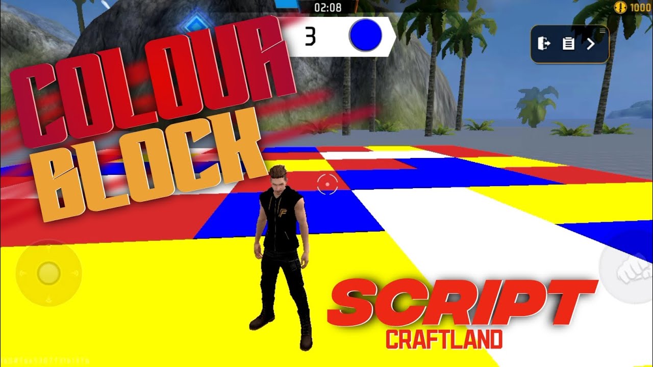 free fire craftland colour game script | colour block free fire craftland | #zomjogaming #freefire 