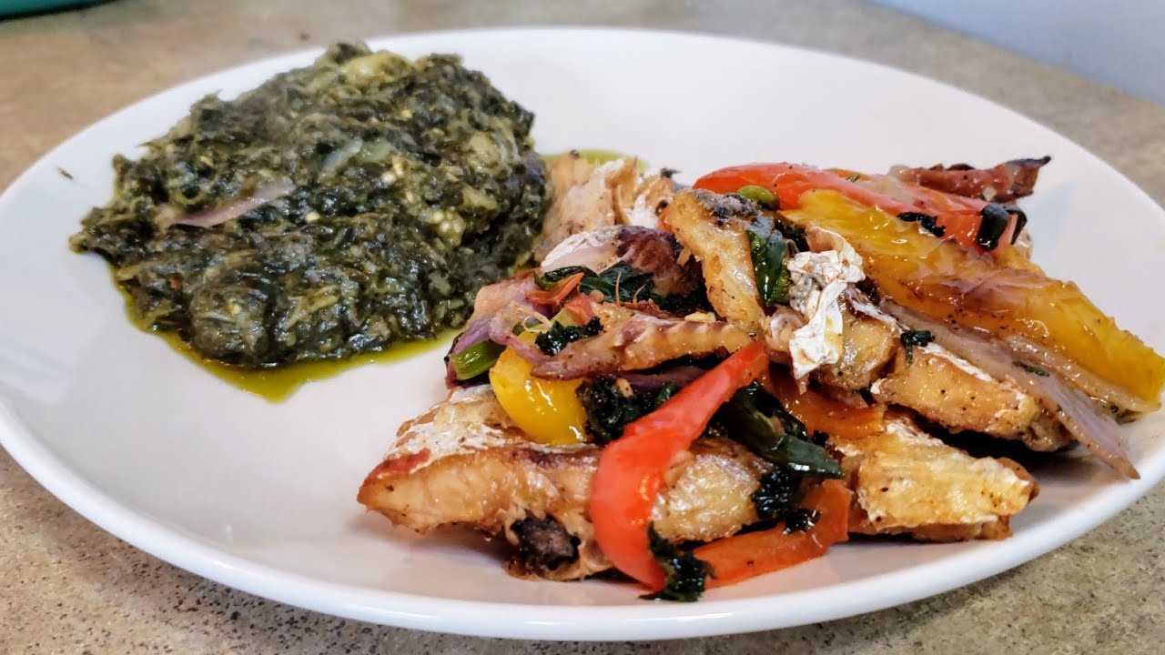 LA MEILLEUR Recette CONGOLAISE De Poisson Salé Avec Oseille aux Aubergines