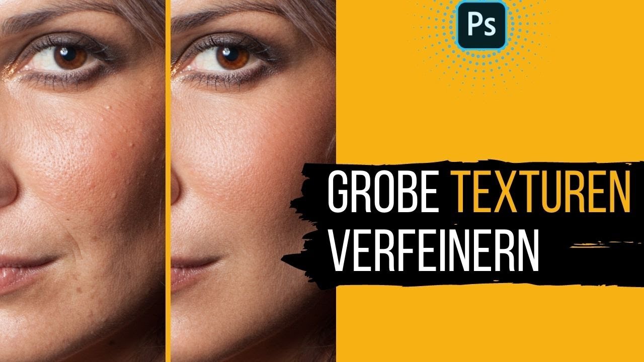 Grobe Poren in Photoshop retuschieren  🔶 Portrait Retusche 🔶TAG 29