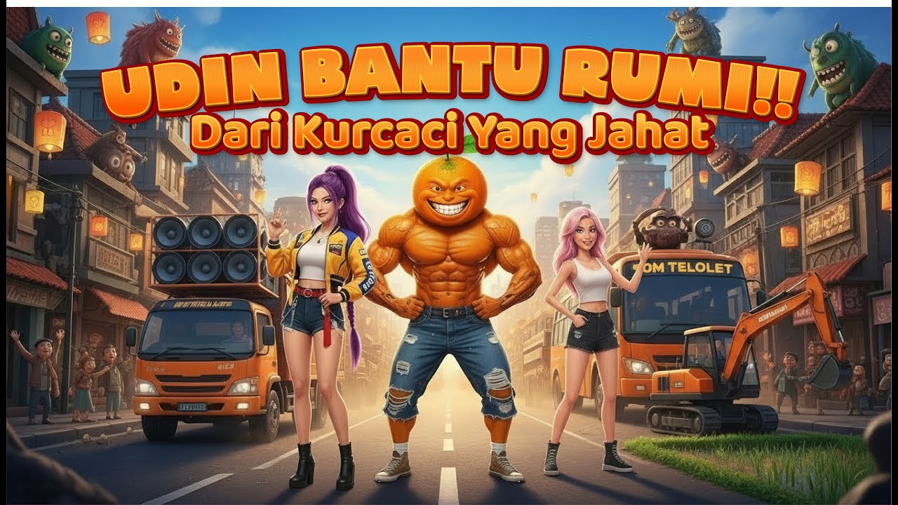 UDINDINDUN SHORT MOVIE‼️ - Udin Menyelamatkan Rumi Dari Monster Kurcaci Jahat🤩