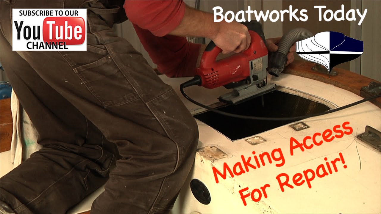 Fiberglass Repair On Cape Dory Typhoon