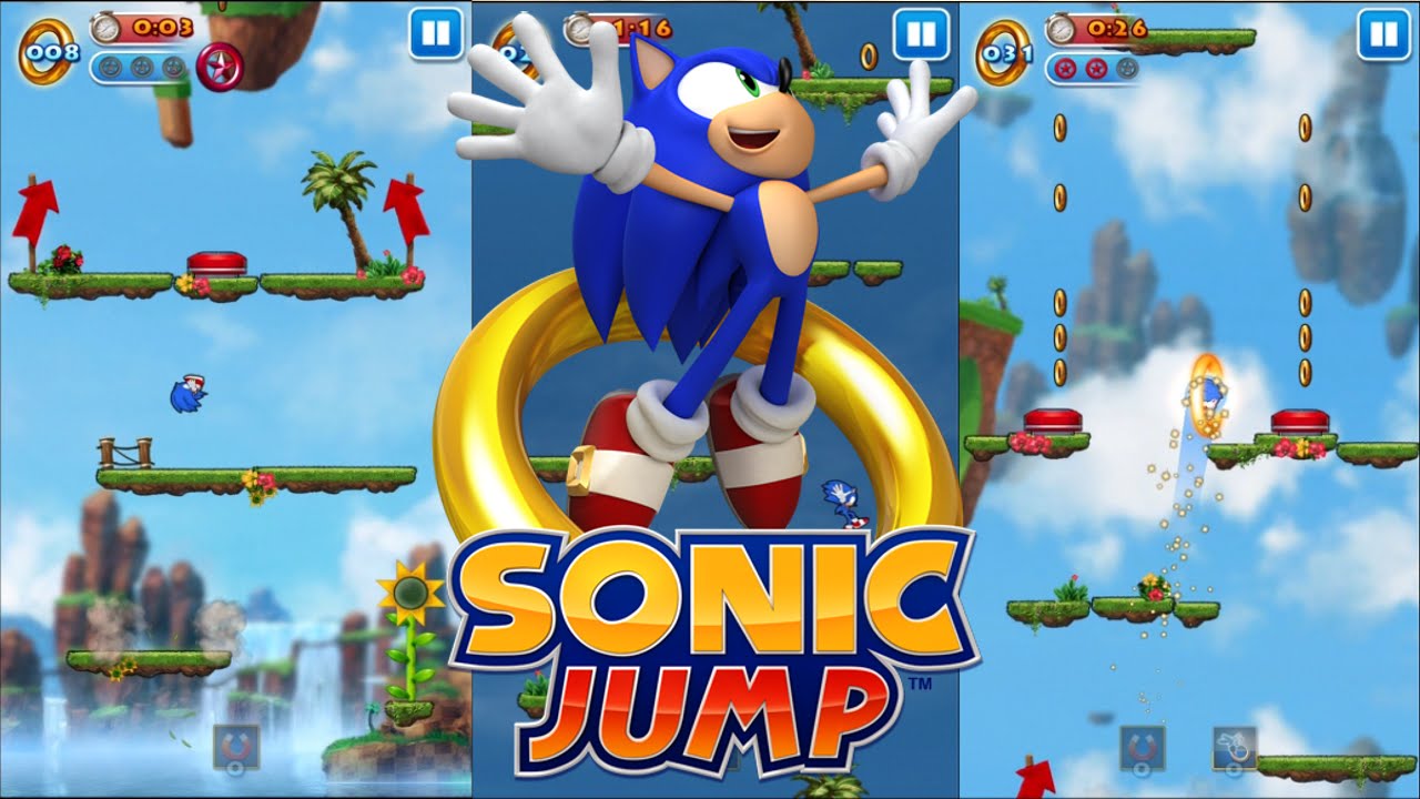 Sonic Jump (iOS) - Green Hill Zone Act 1-6