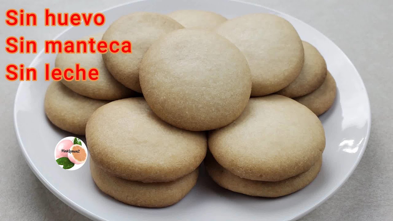 Galletas SIN HUEVO  SIN  MANTEQUILLA SIN LECHE SOLO 3 ingredientes  Economicas - PinkLemon2