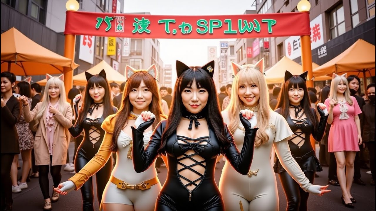 JAPAN'S CRAZY HALLOWEEN FESTIVAL | KAGURAZAKA BAKE NEKO CAT COSPLAY PARADE | 神楽坂化け猫フェスティバル