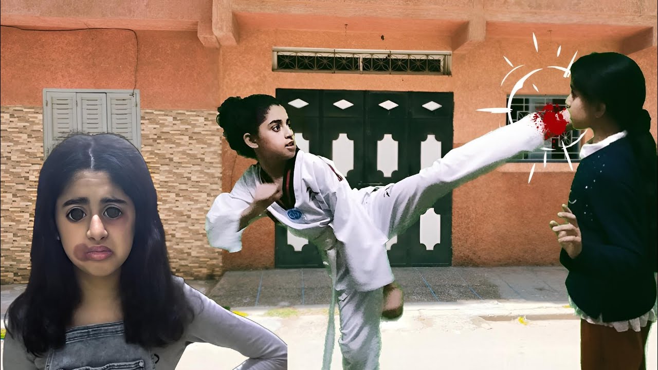 فاش كيضربوك لبنات لي صغر منك وكدخلي لاصال باش تنتاقمي 😂