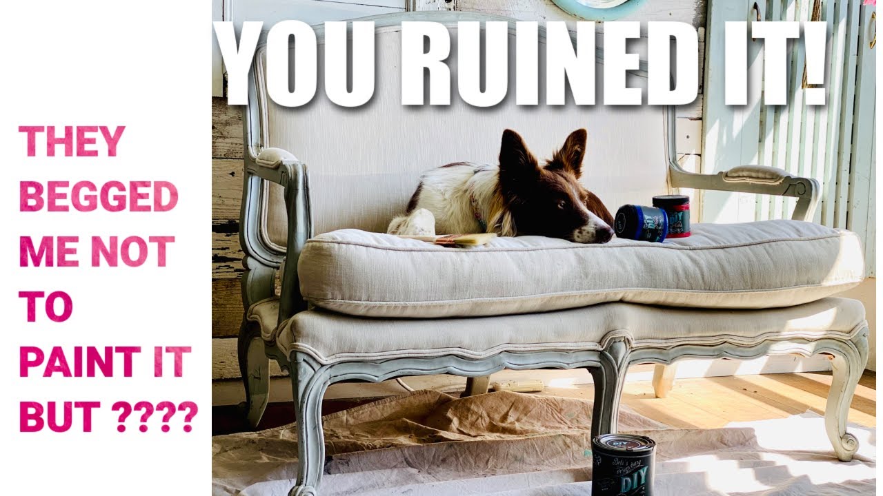Painting upholstery when everyone told me I would ruin it