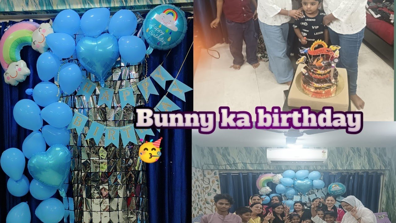 Bunny ka birthday party 🎉🎉