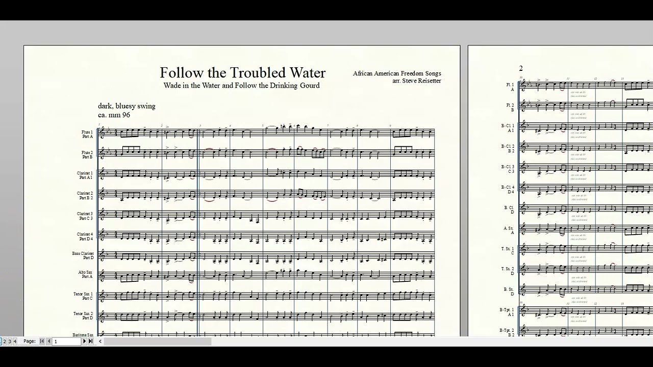 FOLLOW THE TROUBLED WATER #BANDPIECES