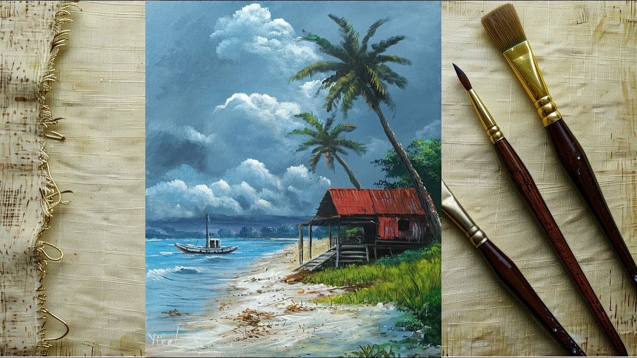 Sahil Akrilik  Boya /Landscape Painting
