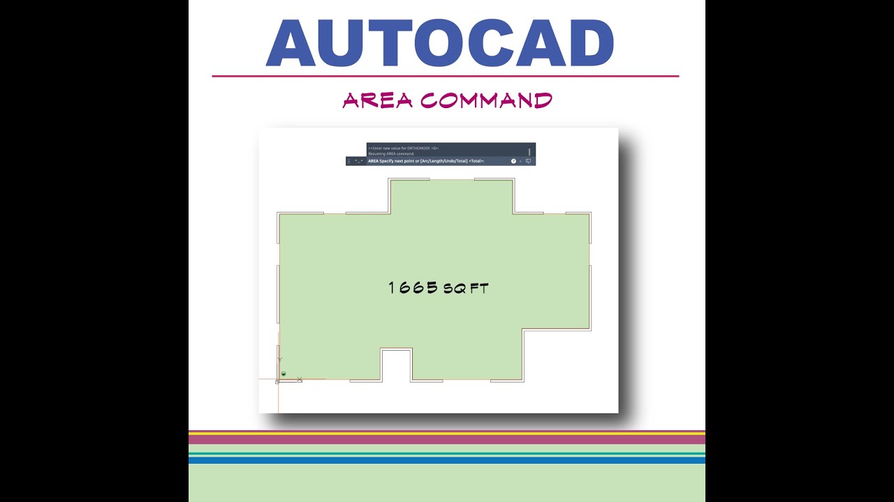 AutoCAD: Area Command for Square Footage