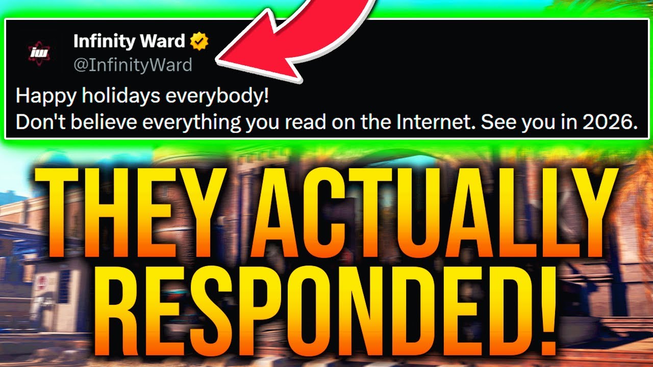 WOW! INFINITY WARD RESPONDED To MODERN WARFARE 4...