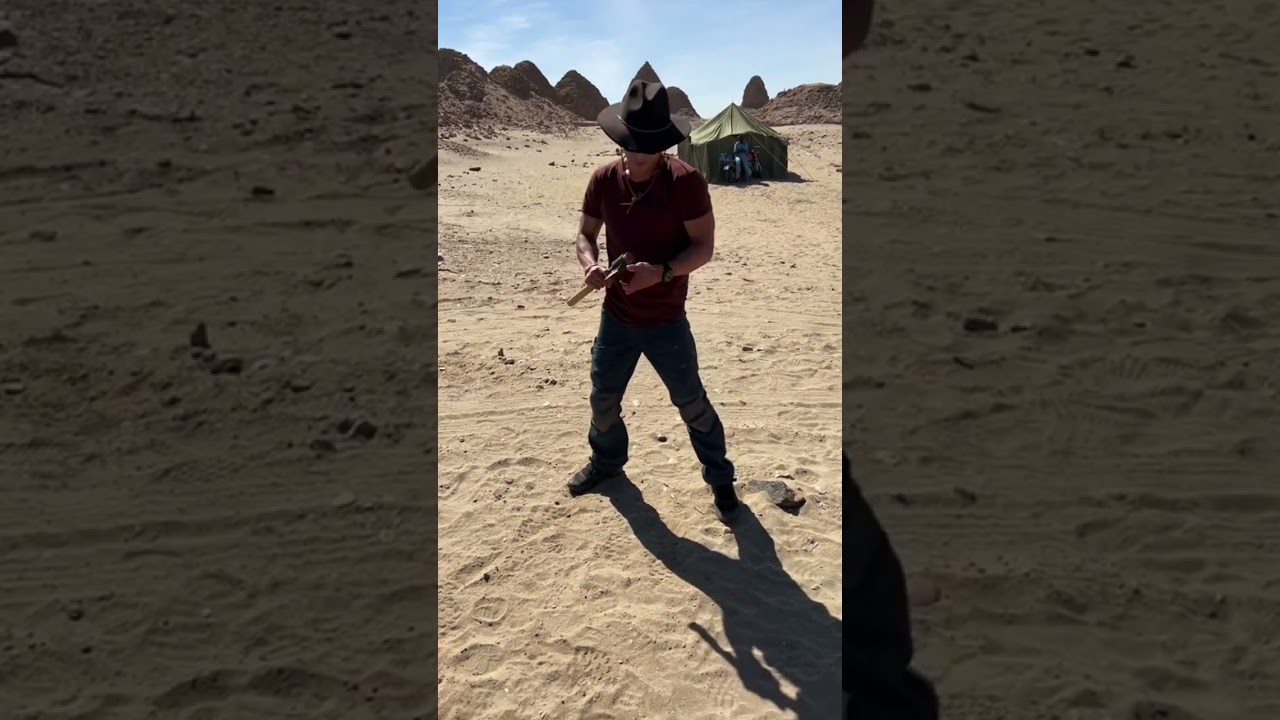 #desert #showdown #onlocation #behindthescenes #lostcitieswithalbertlin #filming #sudan #nationalgeo