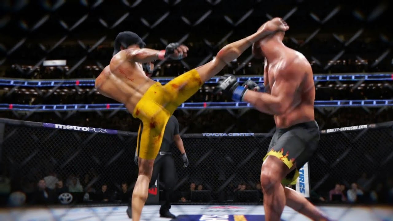 BRUCE LEE VS TITO ORTIZ | UFC 3 BRUTAL FIGHT | UFC 3 BLOODY FIGHT | UFC 3 K1 RULES | EA SPORTS UFC 3