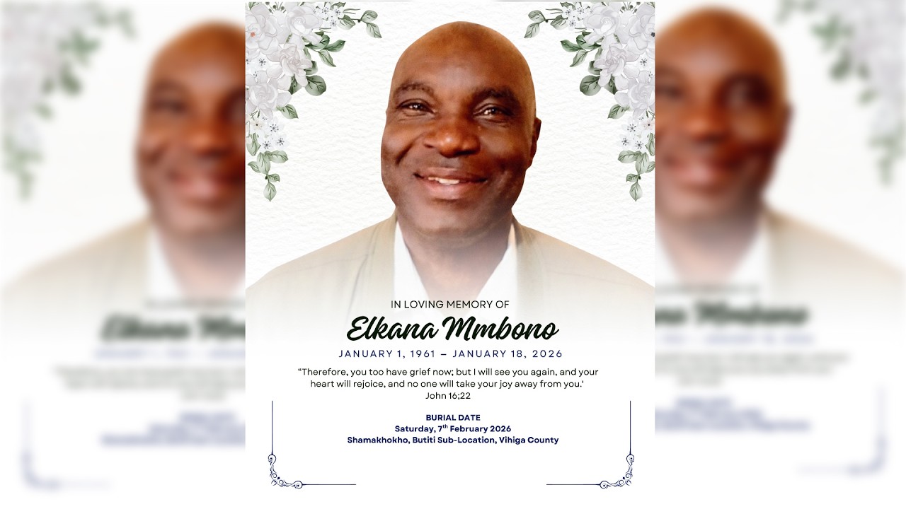 #LIVE:In Loving Memory Of Elkana Mbono