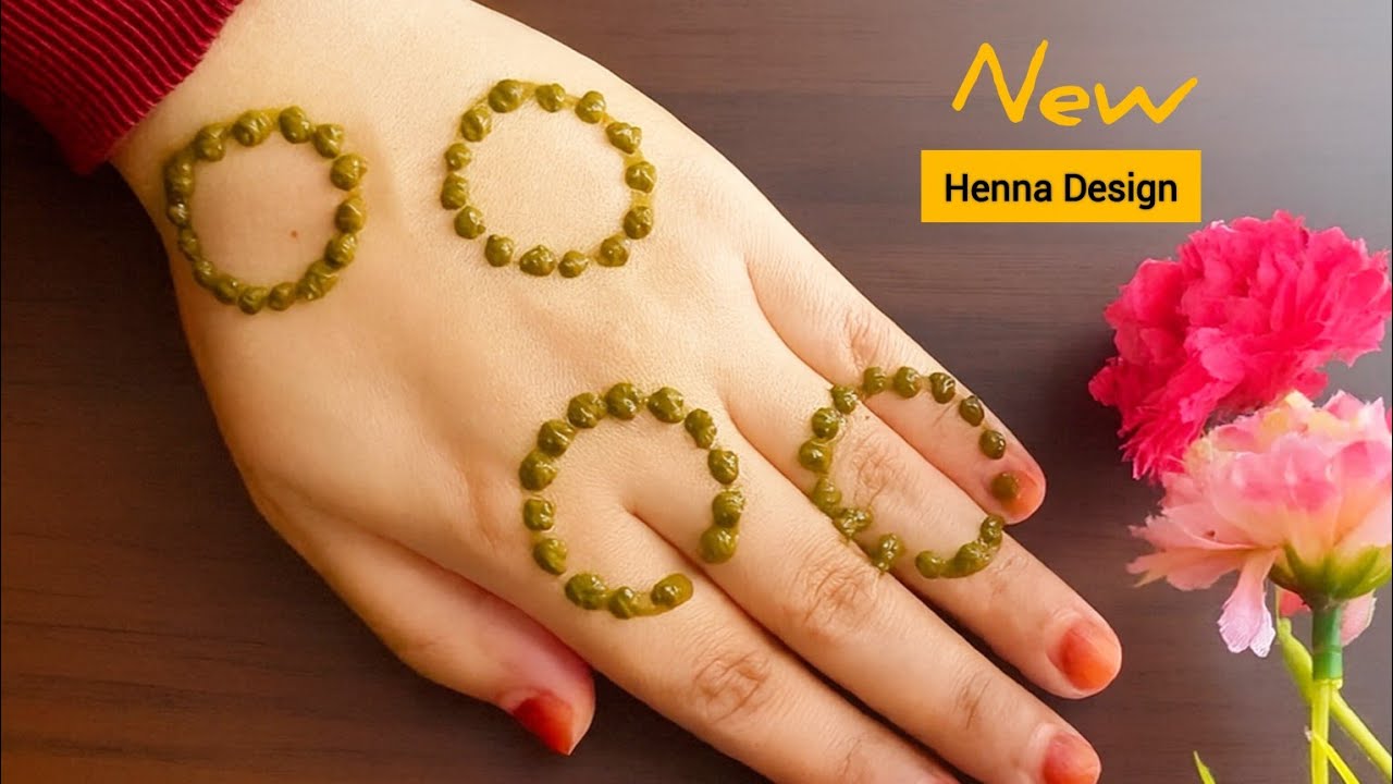 Easy mehndi tricks/ mehndi design simple back hand/ new mehndi design