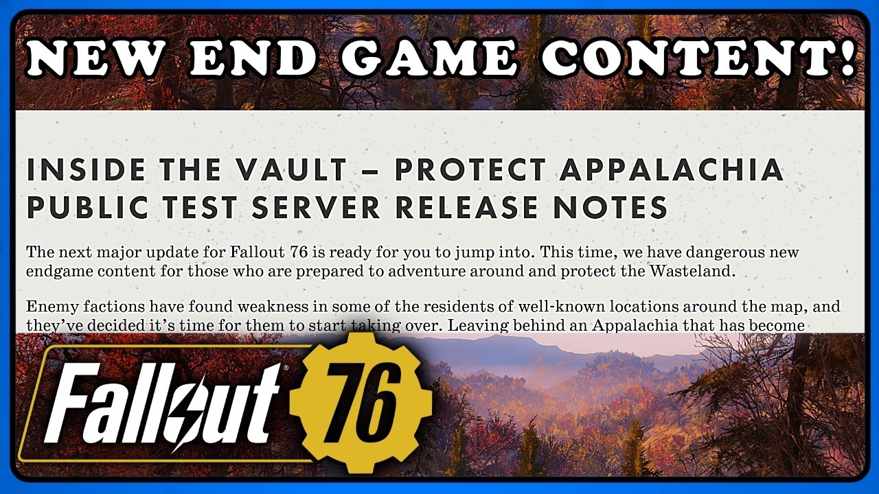 Fallout 76 PTS: HUGE New Endgame Content Revealed &ndash; Infestations!