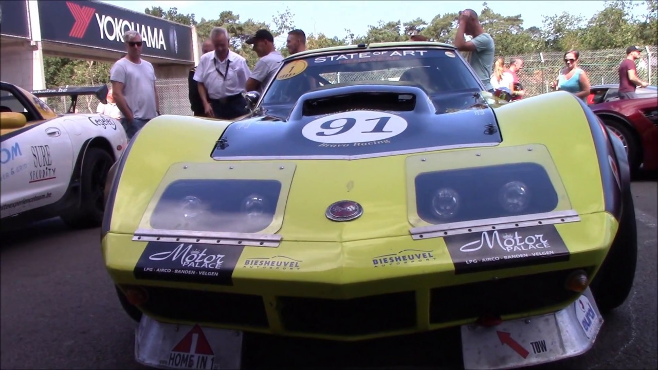 1975 Corvette C3 racing at Zolder