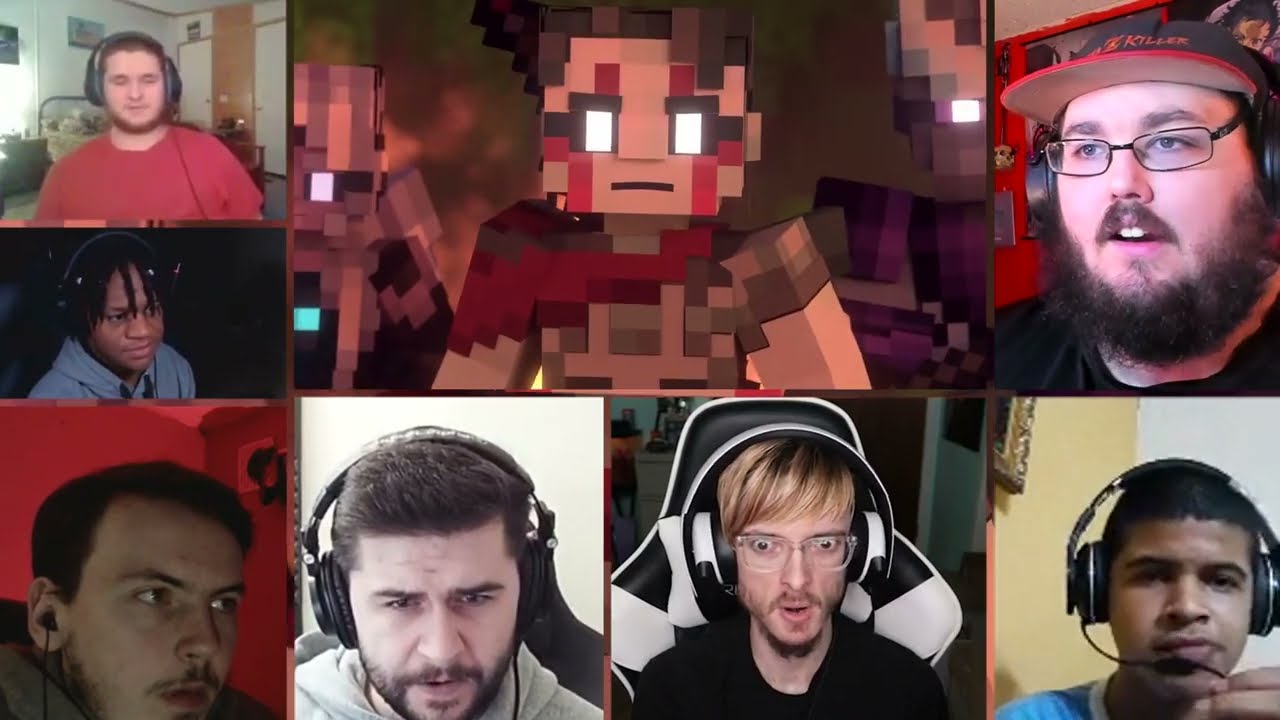 HEROBRINE RETURNS - Alex and Steve Adventures (Minecraft Animation Movie) [REACTION MASH-UP]#1847