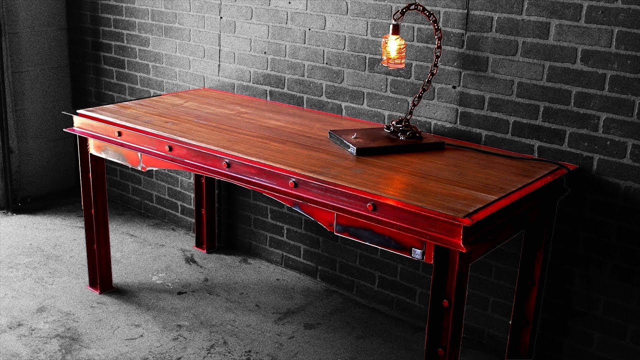 Distressed Industrial Desk | How-to