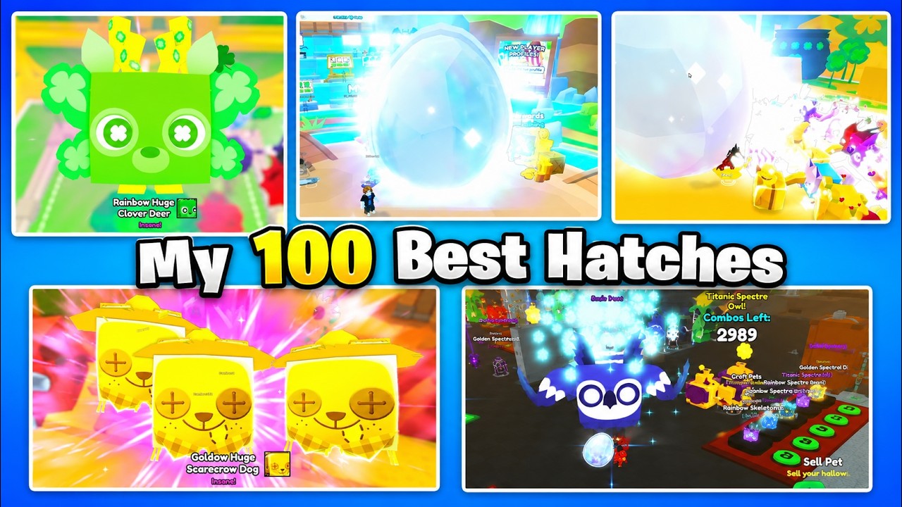 Мой ТОП-100 ЛУЧШИХ вылуплений в Pet Simulator 99! 🤯 XXL Special