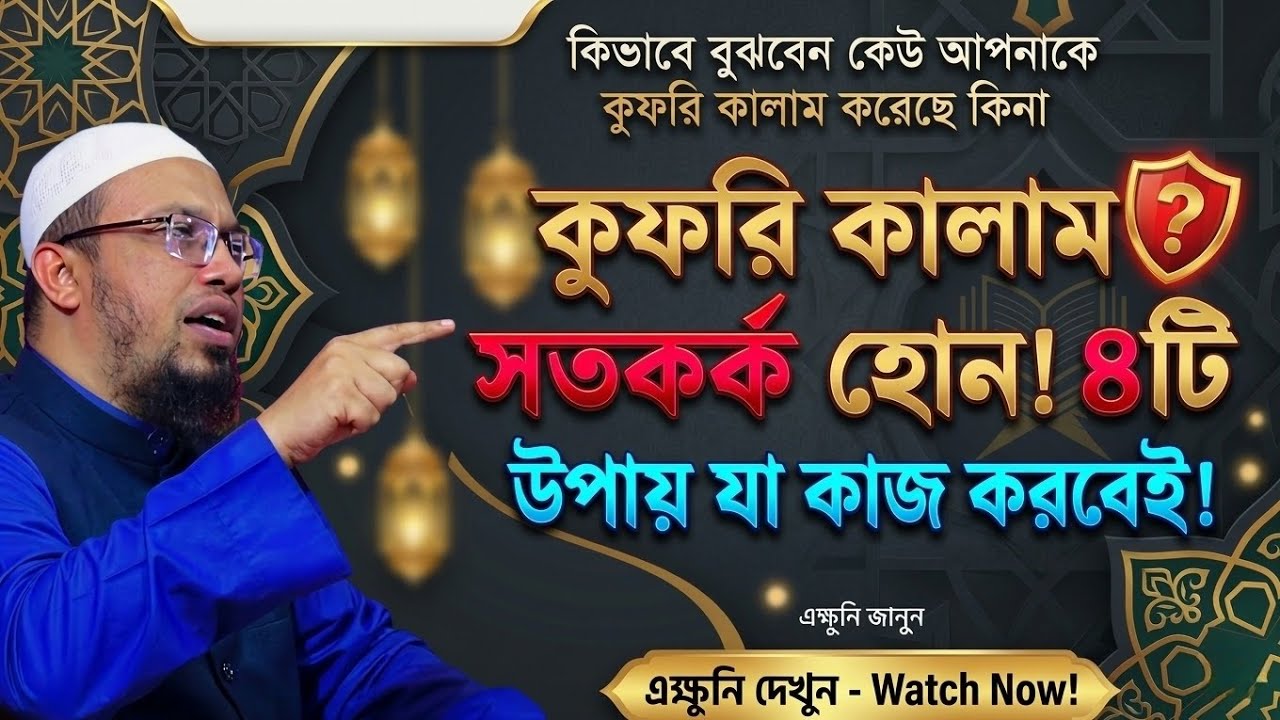 কালো যাদু থেকে বাঁচার ৪টি শক্তিশালী উপায় | গুরুত্বপূর্ণ নসিহত দিলেন Shaikh Ahmadullah