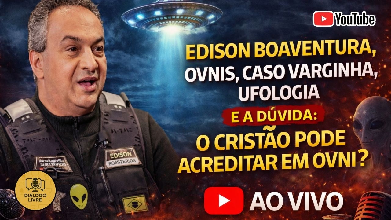 🚨Edison Boaventura REVELA: OVNIS EXISTEM?,CASO VARGINHA E A D&Uacute;VIDA: CRIST&Atilde;O PODE ACREDITAR EM OVNIS?