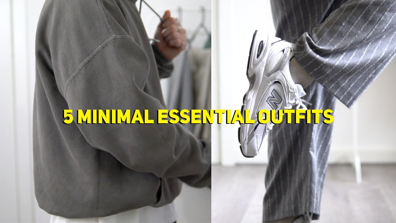 5 MINIMAL STREETWEAR OUTFITS  | Men's fashion