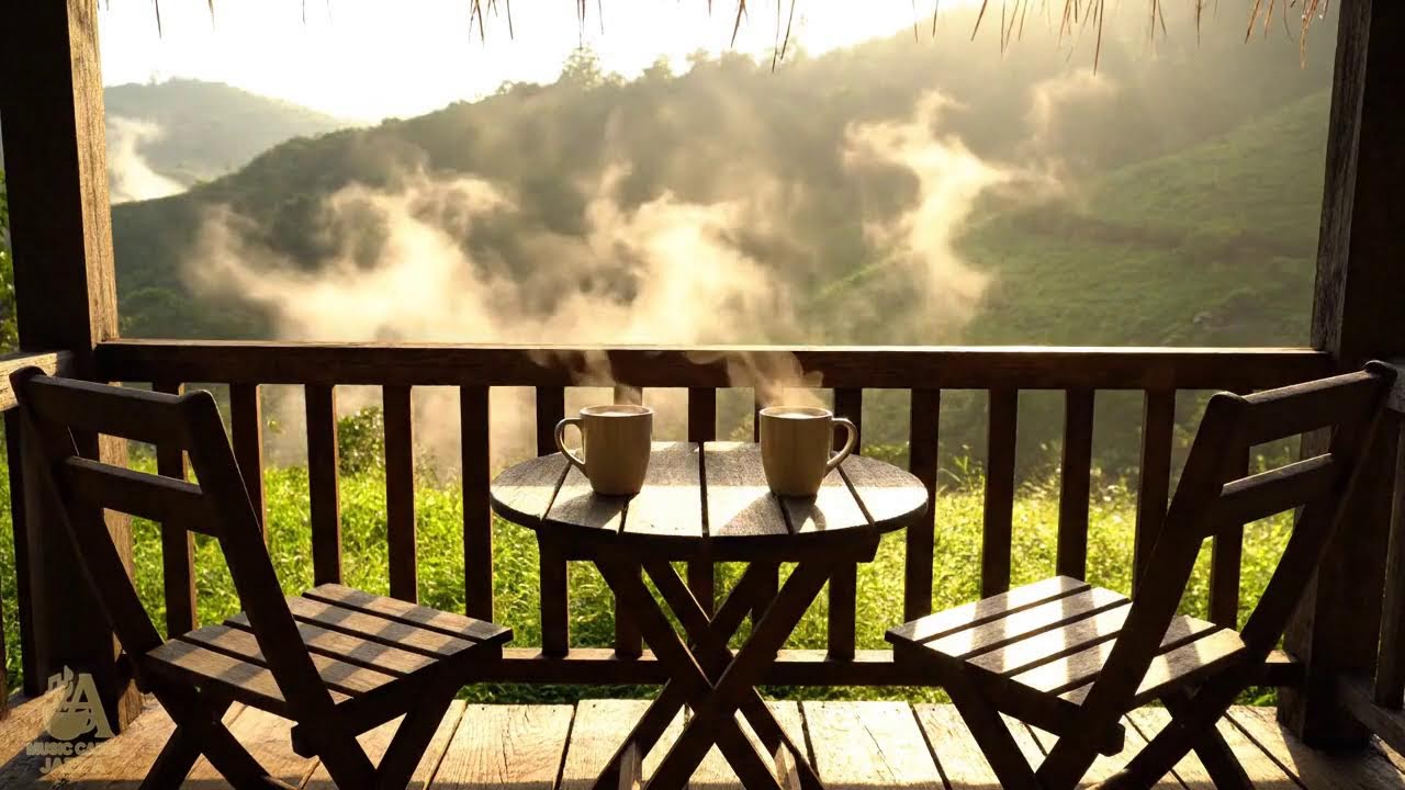 Cozy Morning Jazz Cabin for Positive Energy | Gentle Lakeside Jazz Background Music for Work ☕☕☕